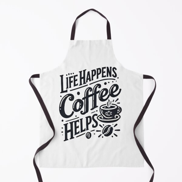 Item preview, Life Happens, Coffee helps quote for Coffee-lovers designed and sold by NoCompetition.