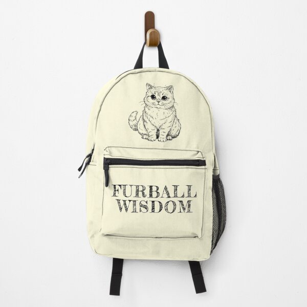 Item preview, Furball Wisdom - Vintage Retro Kitten for Cat Lovers designed and sold by Lovekica.