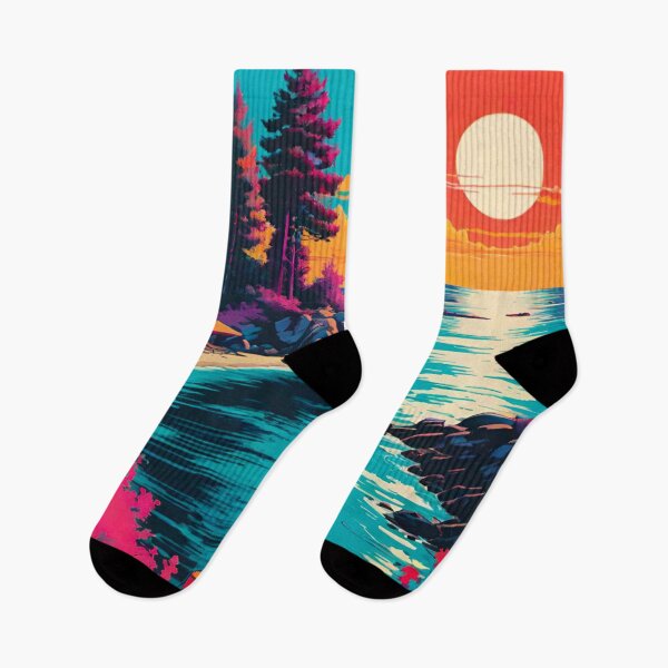 Item preview, Twilight Tranquility: Sunset at the Summer Lodge Retreat designed and sold by GrizzlyCollective.