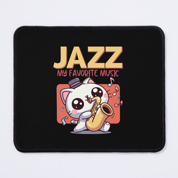 Item preview, cat jazz, jazz, favorite music, music jazz, sax, designed and sold by antcpjr682.
