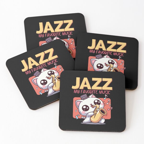 Item preview, cat jazz, jazz, favorite music, music jazz, sax,  designed and sold by antcpjr682.