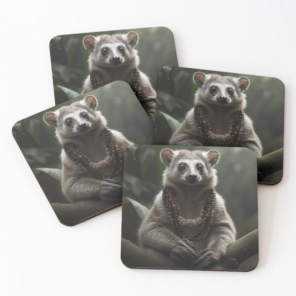 Item preview, Majestic Lemur with Traditional Beads - LaLi Designs designed and sold by LaLi-Designs.