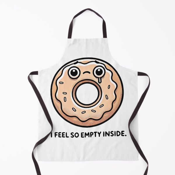 Item preview, I feel so empty inside funny doughnut design designed and sold by NoCompetition.