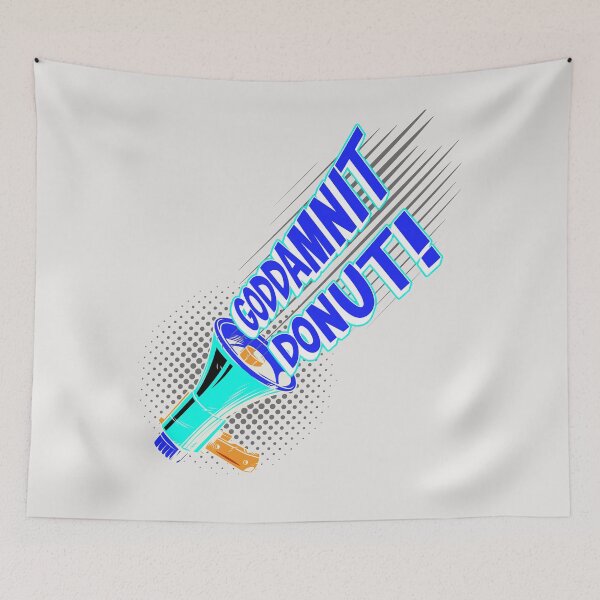 Item preview, Dungeon Crawler Carl Goddamnit Donut Blue designed and sold by FYS-Arte-Style.