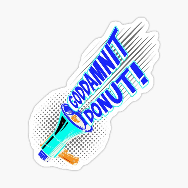 Item preview, Dungeon Crawler Carl Goddamnit Donut Blue designed and sold by FYS-Arte-Style.