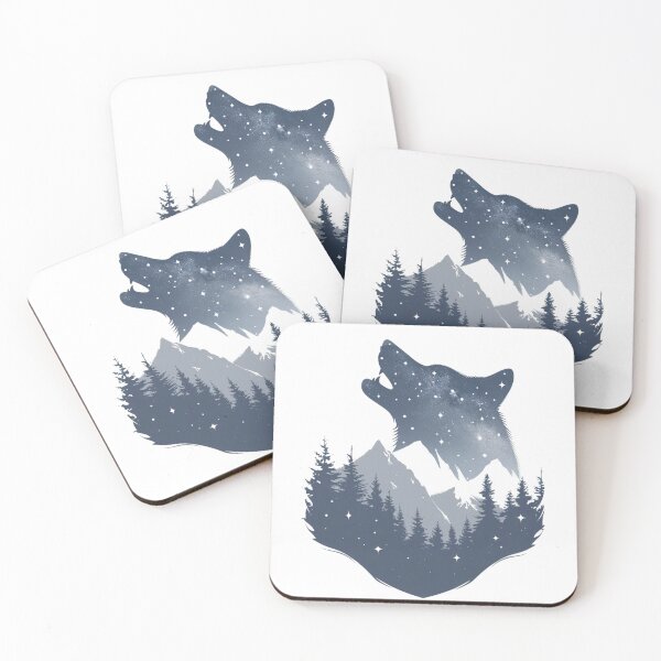 Item preview, Wolf among Mountains designed and sold by NicolasGlowArt.