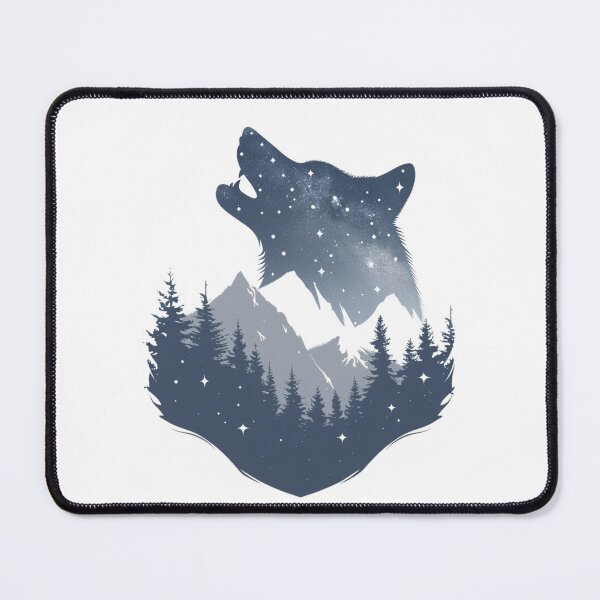 Item preview, Wolf among Mountains designed and sold by NicolasGlowArt.