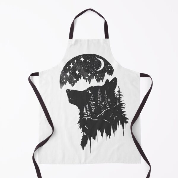 Item preview, Black Wolf Nature Sticker designed and sold by NicolasGlowArt.
