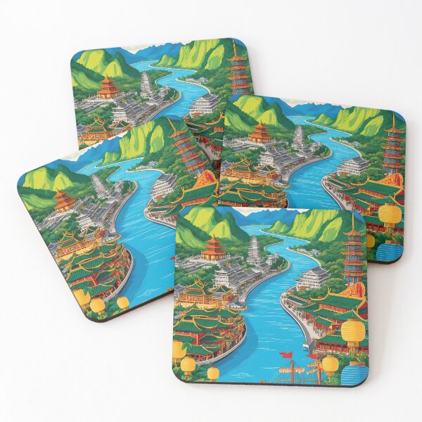 Item preview, Chongqing China Vintage Travel Tourism  designed and sold by TravelersGems.