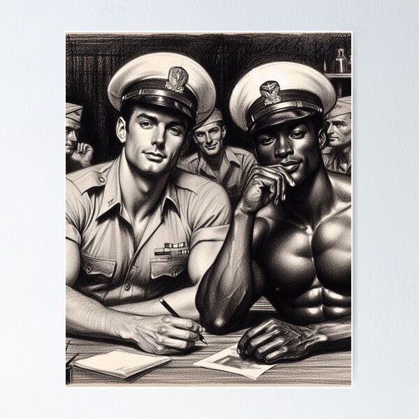 Item preview, A Ship in Every Port. Tom of Finland Tribute Gay Sailors Pride Graphic Design designed and sold by ItsAKinkThing.