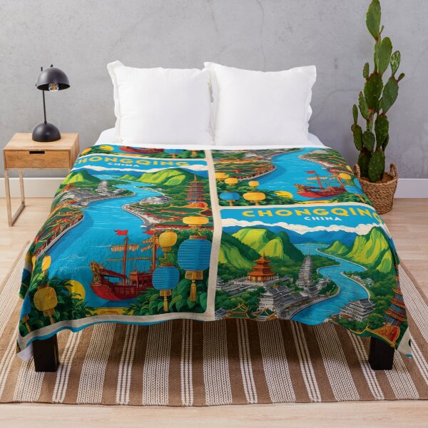 Item preview, Chongqing China Vintage Travel Tourism  designed and sold by TravelersGems.