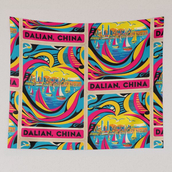 Item preview, Dalian China Vintage Travel Tourism  designed and sold by TravelersGems.