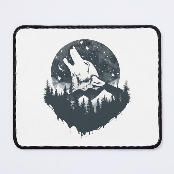 Item preview, Howling Wolf in Nature designed and sold by NicolasGlowArt.