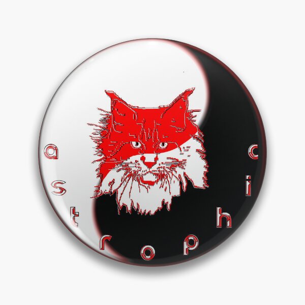 Item preview, catastrophic maine coon head feline panic fluffy portrait  designed and sold by 4rpixs.