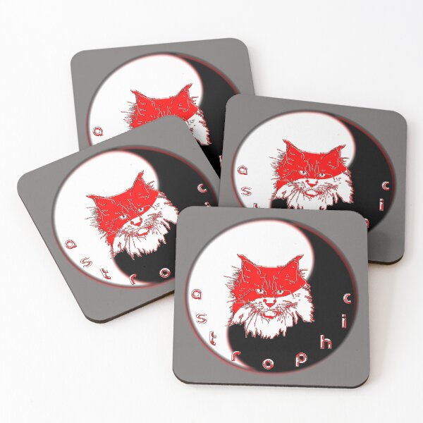 Item preview, catastrophic maine coon head feline panic fluffy portrait  designed and sold by 4rpixs.