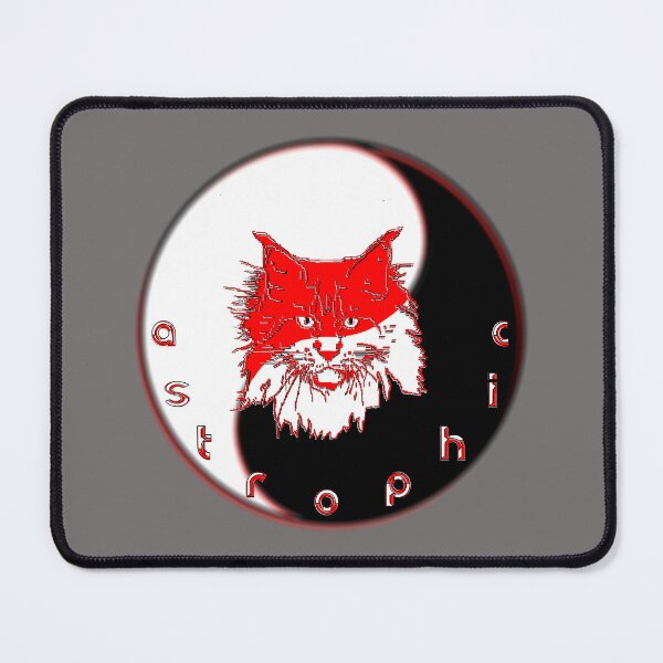 Item preview, catastrophic maine coon head feline panic fluffy portrait designed and sold by 4rpixs.