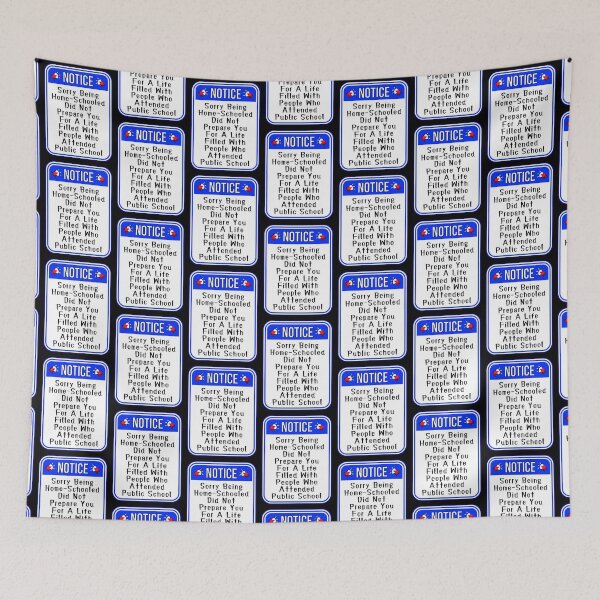 Item preview, NOTICE:  Sorry Being Home-Schooled Did Not Prepare You For A Life Filled With People Who Attended Public School - funny warning signs designed and sold by DesignsFromTW-S.