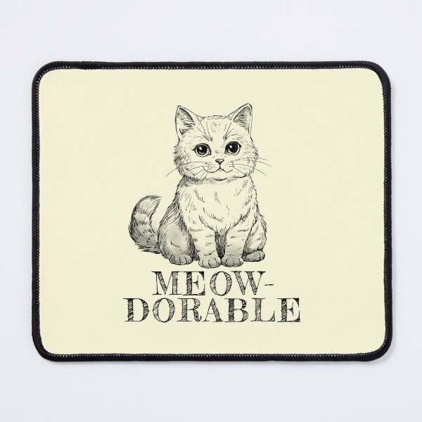 Item preview, Meowdorable – Adorable Vintage Retro Kitten for Cat Lovers designed and sold by Lovekica.