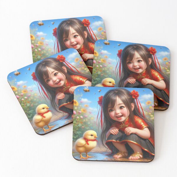 Item preview, Girl and Chicken designed and sold by RaF71PrO.