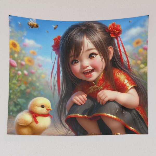 Item preview, Girl and Chicken designed and sold by RaF71PrO.