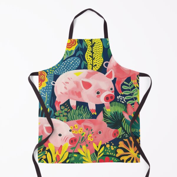 Item preview, Whimsical Jungle Pigs designed and sold by nshaltiel.