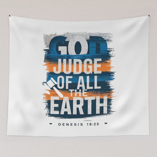 Item preview, God Judge of all the Earth, Genesis 18:25 designed and sold by Faithloveshop.
