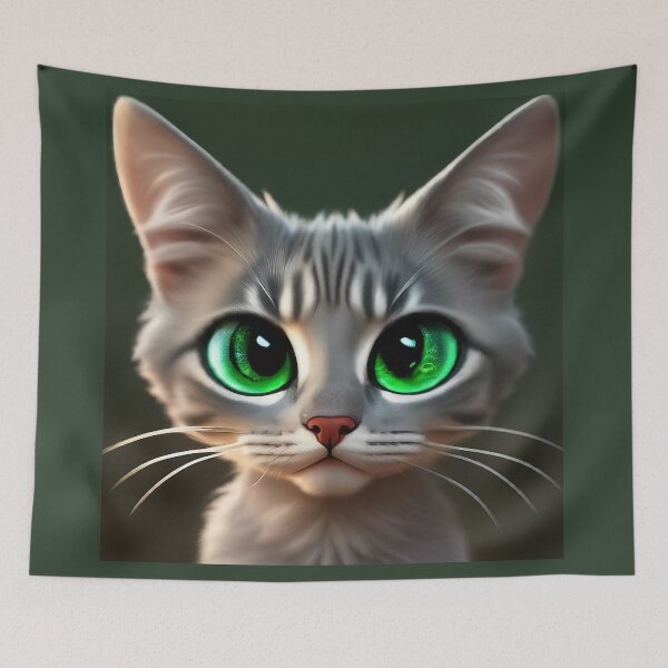 Item preview, Green Eyed Cat designed and sold by kyxur.