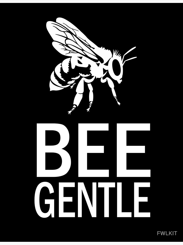 Thumbnail 3 of 3, Sticker, Bee Gentle Pollinating Insects designed and sold by FWLKIT.
