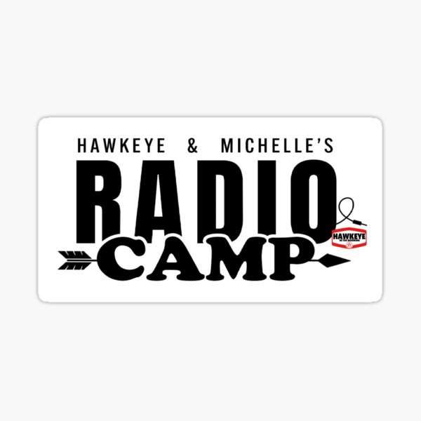 Radio Camp Sticker Sticker