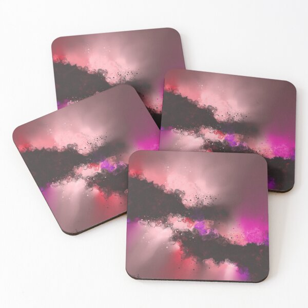 Item preview, Serenity - Pink Red Purple Black Abstract designed and sold by Joey Santiago.