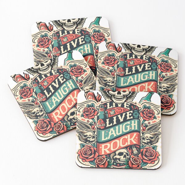 Item preview, live laugh rock and roll designed and sold by aliraweb.