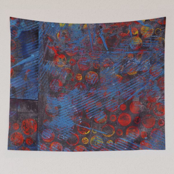 Item preview, Blue Fire Abstract designed and sold by Stefanie Harrington.