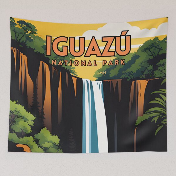 Item preview, Iguazu National Park Argentina Travel Poster designed and sold by ZionPosteria.