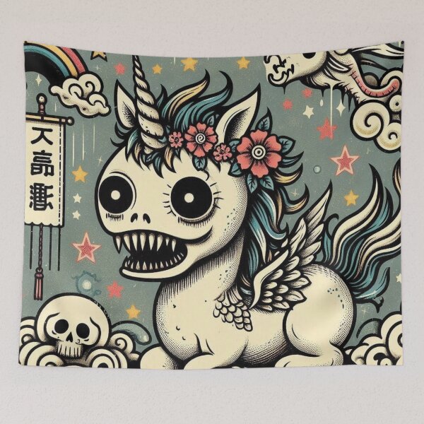 Item preview, Creepy Unicorn designed and sold by Aleijandro Cantianich.