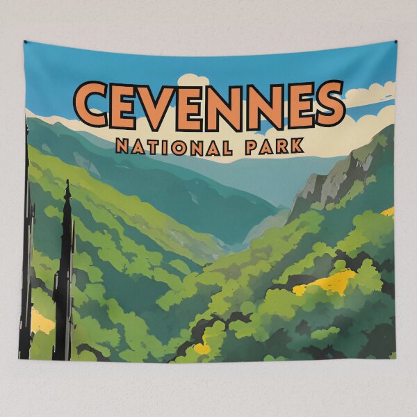 Item preview, Cevennes National Park Vintage Travel designed and sold by ZionPosteria.