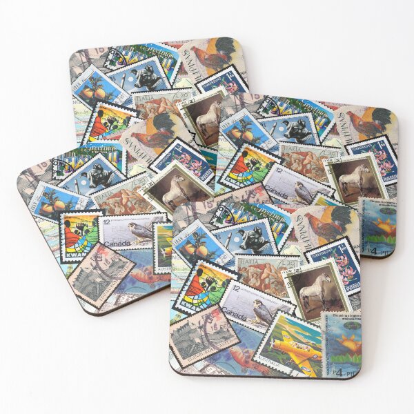 Item preview, Stamps From Around the World designed and sold by WhiteSoftPetals.