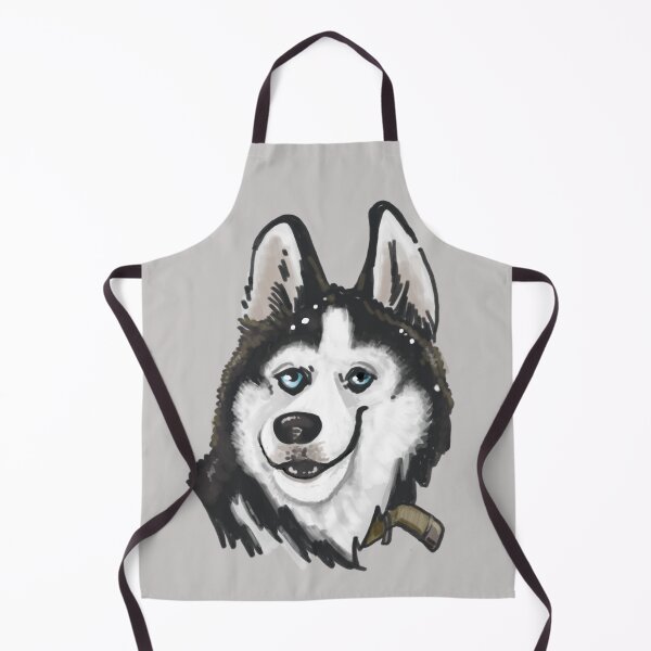 Artikelvorschau, Cartoon-Gesicht eines Syberian Husky Sticker entworfen und verkauft von CreateForDogs.