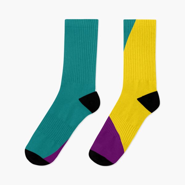 Item preview, Iconic Minimalist Geometric Pattern in Green, Purple and Yellow designed and sold by Deutschic.
