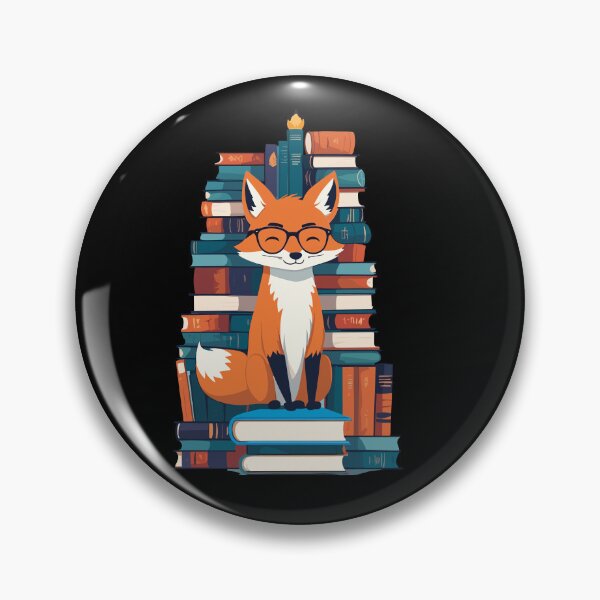 Item preview, Cute Book Lover Fox With Glasses Reading Fun designed and sold by LuminOrb.