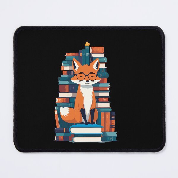 Item preview, Cute Book Lover Fox With Glasses Reading Fun designed and sold by LuminOrb.