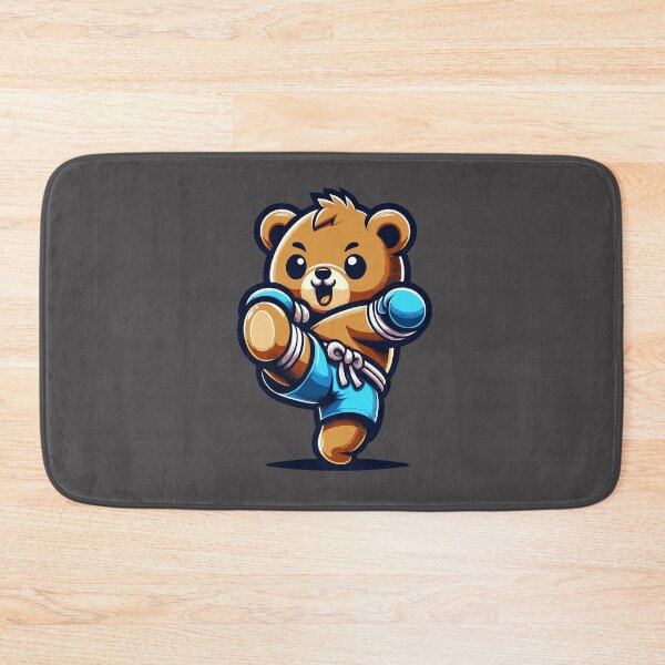 Item preview, Muay Thai Bear Cartoon designed and sold by InwzaDesign.