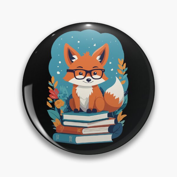 Item preview, Cute Book Lover Fox Reading Fun Design designed and sold by LuminOrb.