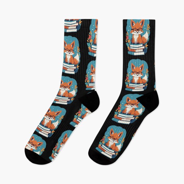 Item preview, Cute Book Lover Fox Reading Fun Design designed and sold by LuminOrb.