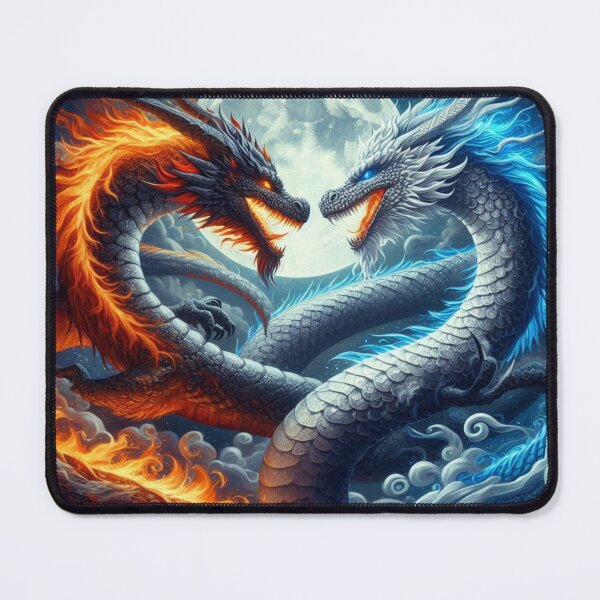 Item preview, Dragons of fire and ice under the full moon. designed and sold by AlonsoAc.