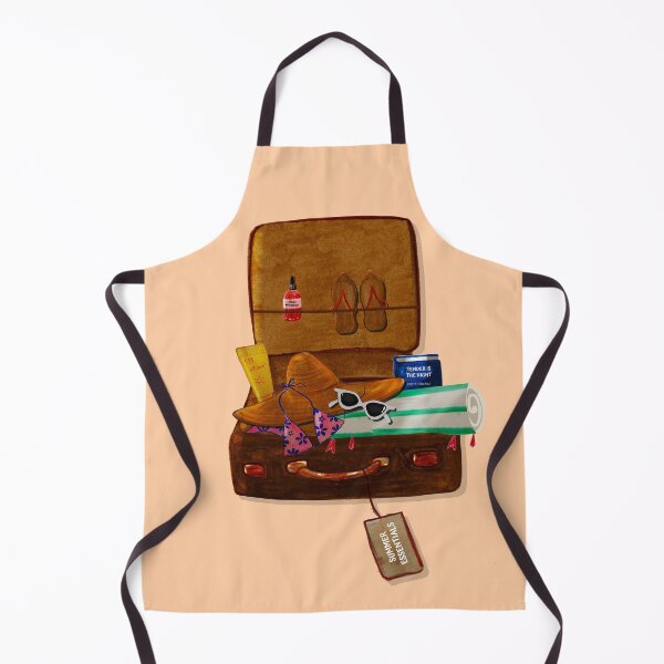 Item preview, Summer Essentials Suitcase - Illustration designed and sold by the little fennec.