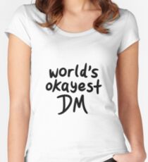 Camiseta entallada de cuello redondo El DM más correcto del mundo