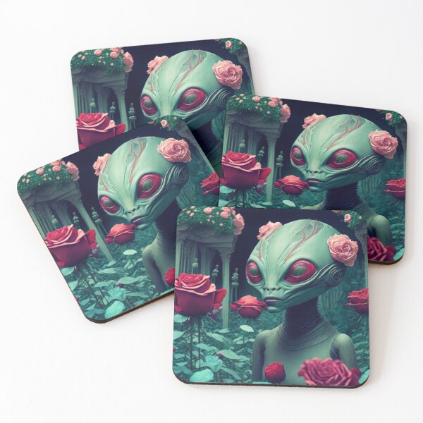 Item preview, Alien in rose garden designed and sold by sharupatterns.
