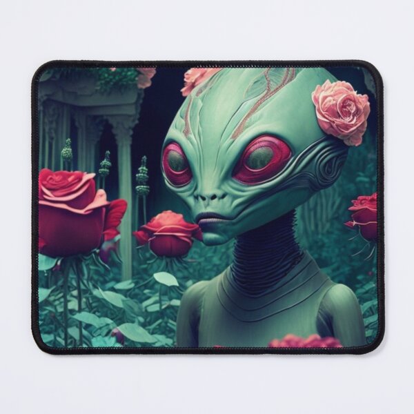 Item preview, Alien in rose garden designed and sold by sharupatterns.