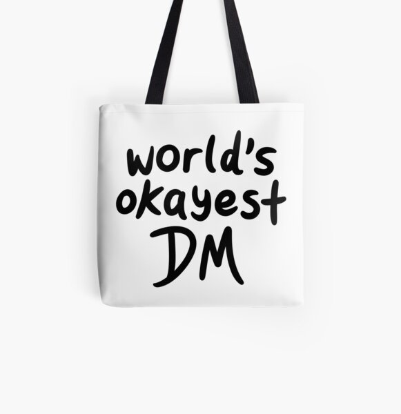 World's Okayest DM All Over Print Tote Bag