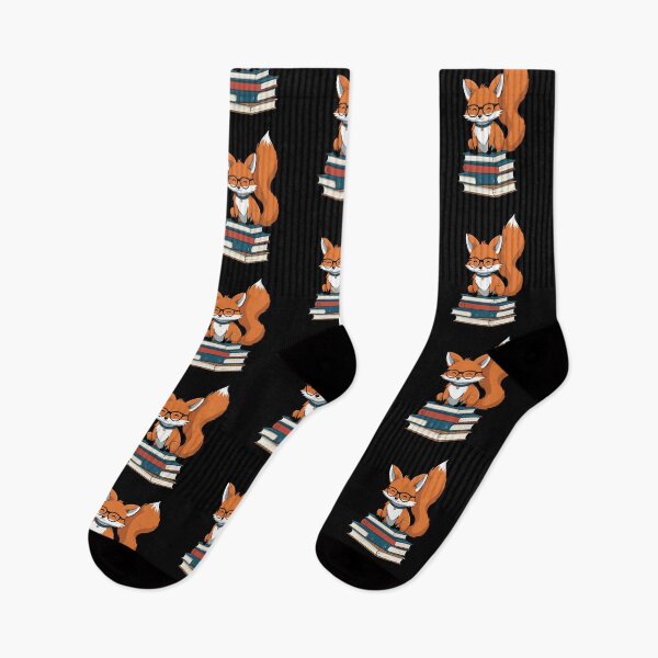 Item preview, Cute Book Lover Fox Reading Glasses Funny Design designed and sold by LuminOrb.